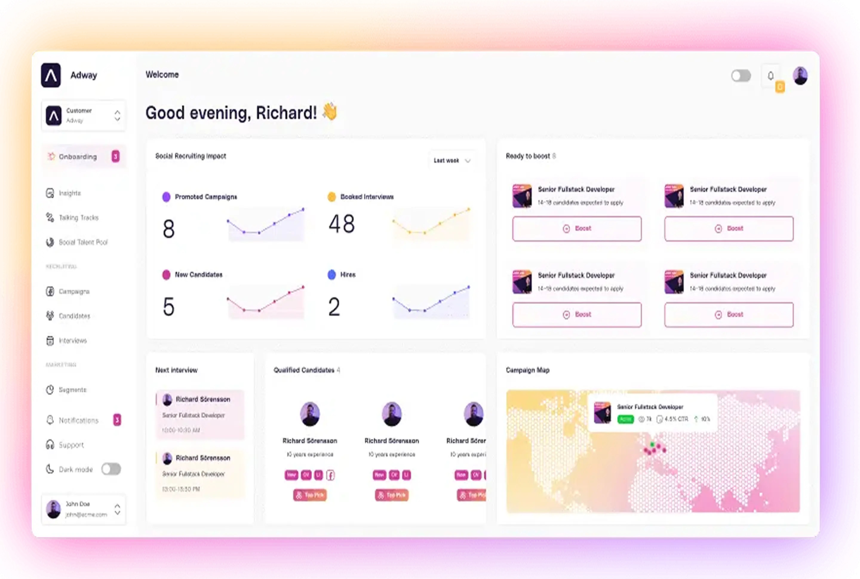 Adway AI-driven HR SaaS Platform